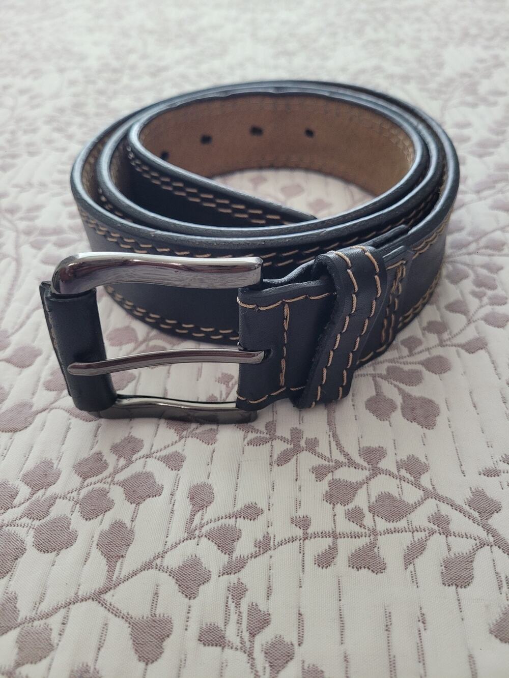 Citadino Western Genuine Leather Black Belt Men’s Size 44